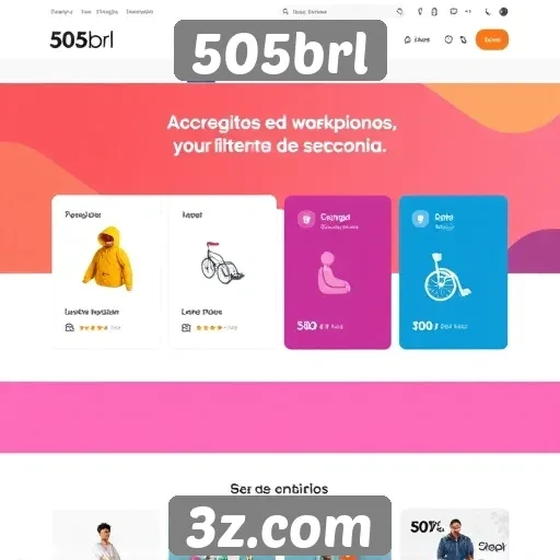 Acessibilidade e design do site 505brl